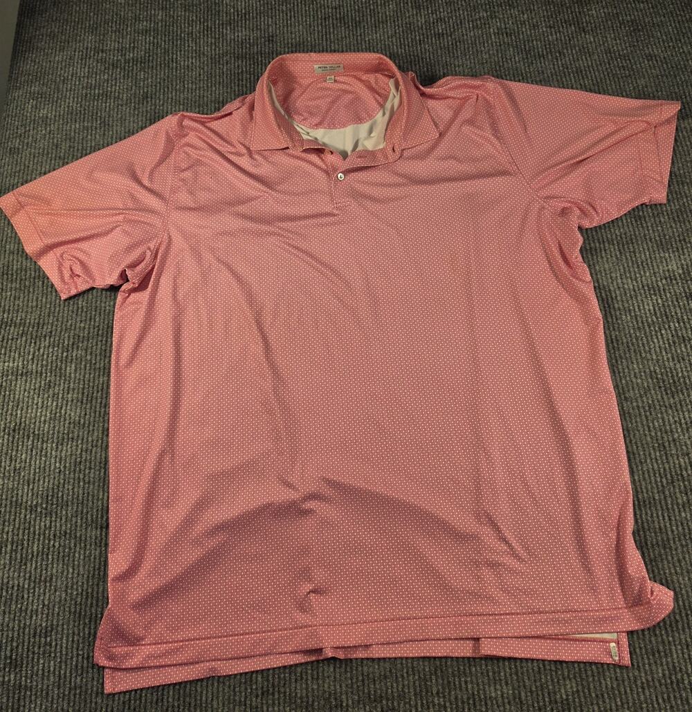 Peter Miller Summer Comfort Polo Shirt Mens Suze 3XL Pink Golf Stretch